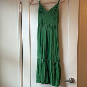 Jessica Simpson Green Tie-Back Midi Dress XS